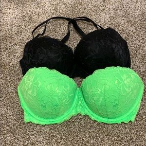 PINK Victoria Secret Push Up Lace Bra 34DD